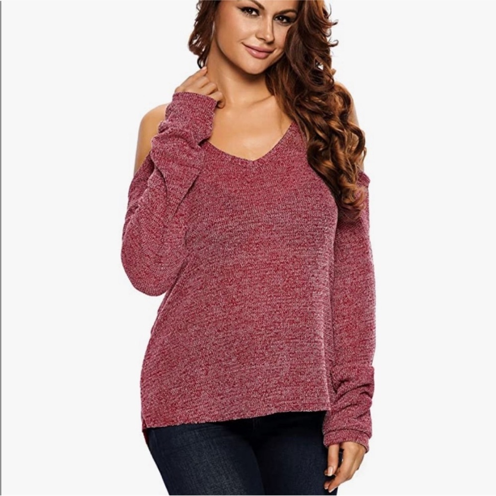 Cold Shoulder Sweater